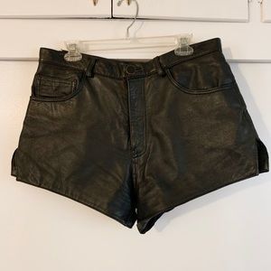 Italian Genuine Leather Shorts